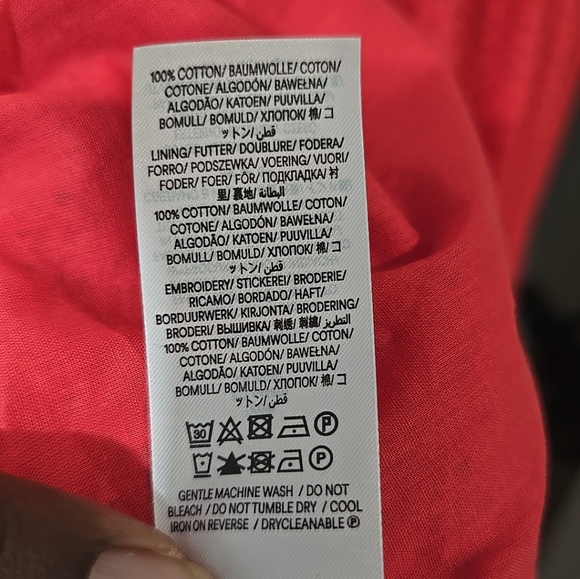 BODEN Broderie Women's Midi Tea Dress In Red Size 14 - Picture 12 of 12